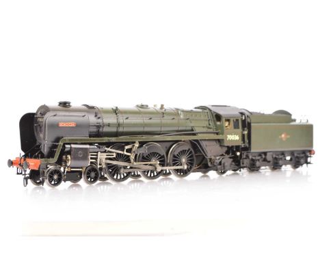 A Gauge 1 (10mm scale) live steam BR Standard 'Britannia' 4-6-2 Locomotive and Tender by Accucraft, with 3-wick spirit burner