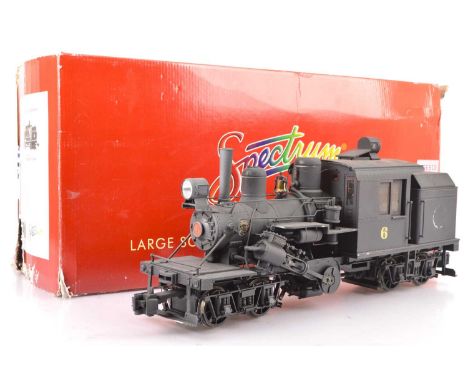 An American Gauge 1 two-rail repainted 'Climax' 0-4-4-0 Tank Locomotive by Bachmann, originally Item No. 85093, now repainted