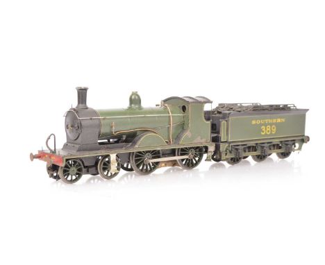 A semi-finescale 0 Gauge 3-rail Southern Railway 'K10' class 4-4-0 Locomotive and Tender originally from the Robert Head coll