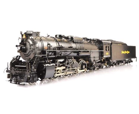 A Gauge 1 (10mm scale) live steam American NYC & St L 'Berkshire' class 2-8-4 Locomotive and Tender by Aster, with built-in s