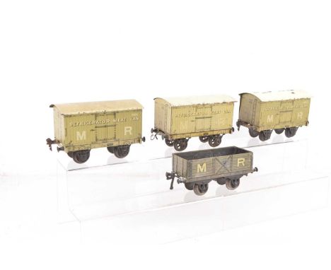 Four early Gauge 1 MR Freight Wagons by Marklin and Bing (4), all in lithographed MR liveries, comprising three Marklin Refri