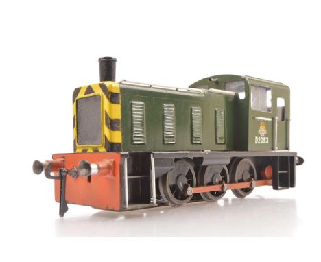 An 0 Gauge 3-rail/stud contact electric BR '03' class 0-6-0 Diesel Shunter by unknown maker, appears to be a commercial model