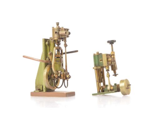 A pair of neatly-constructed smaller upright/marine Steam Engines (2), of smaller and more delicate design that the Stuarts, 
