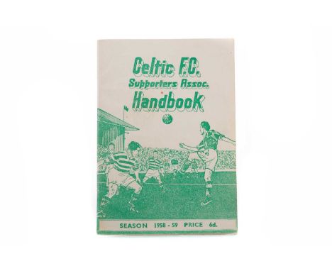 CELTIC F.C. SUPPORTERS ASSOCIATION HANDBOOK,for the 1958-59 season