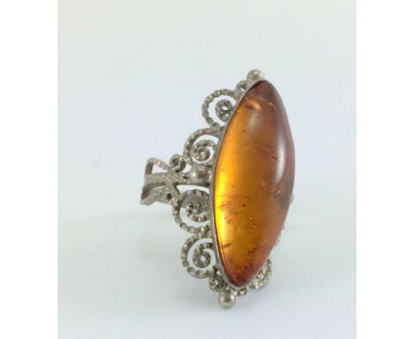 Silver Fashion ring size R