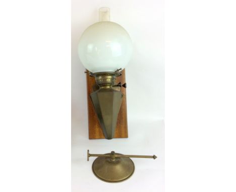 Complete ships brass oil lamp