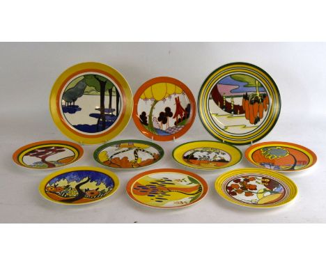 Collection of Clarice Cliff Bizarre ltd edition plates