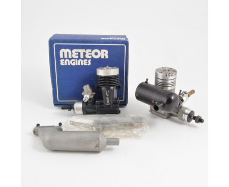 2 X R/C glow engines METOR 60 NIB; and MERCO with Dustbin silencer.  NN