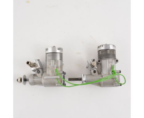 2 X R/C glows ENYA 21X and OS MAX 35 FP both without silencers.