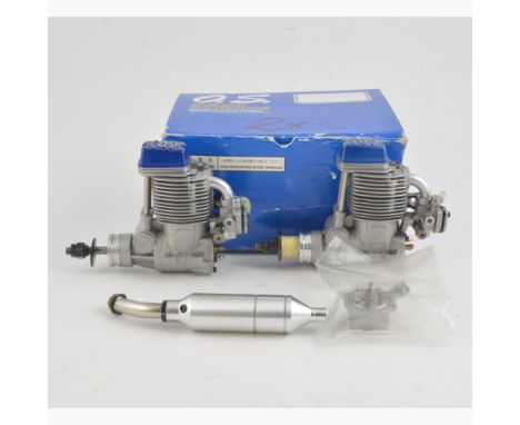 2 X OS FS-70 R/C glows boxed withspare fuel pump.