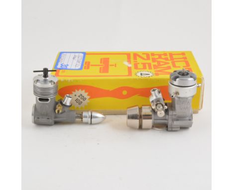 TWO engines UCTKAM 2.5cc diesel boxed and ENYA 19 MARINE R/C glow.