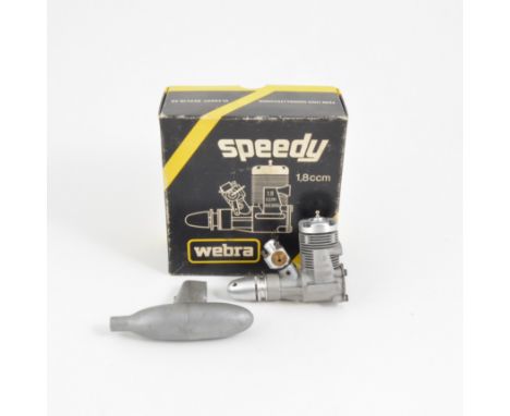 WEBRA SPEEDY 1.8cc R/C glow with spare glow insert.  NN