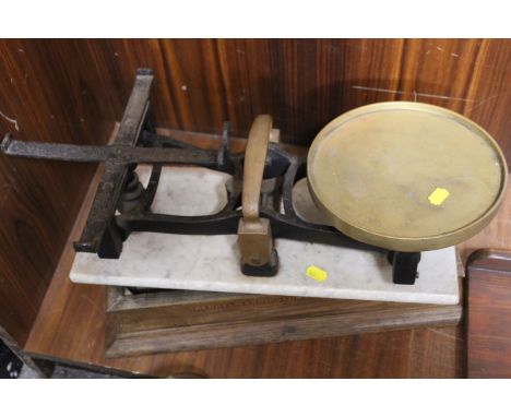 A VINTAGE BERRY &amp; WARMINGTON OF LIVERPOOL SET OF SCALES A/F