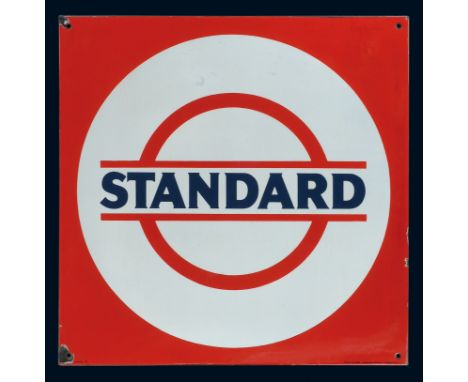 Standard, Zustand: 1/1-2, Hamburg, um 1930,, 80 x 80 cm, abgekantet, Ferro-Email, C. Robert Dold, Offenburg i. Baden, schablo