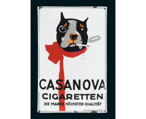 Casanova, Zustand: 2, Dresden, um 1925, 40 x 60 cm, gewölbt, Boos u. Hahn, Ortenberg-Baden, dick schabloniert und lithographi