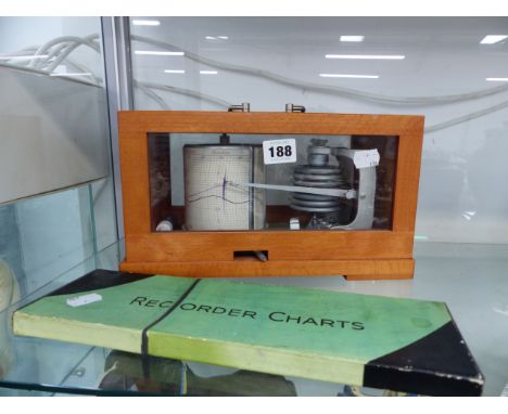 A BAROGRAPH AND RECORDER CHARTS