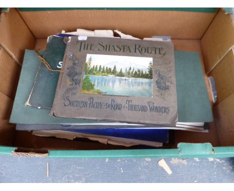 A QUANTITY OF SOUVENIR ALBUMS TO INCLUDE INDIA, THE MAGIC CITY, SYDNEY, SOUTH AFRICA ETC. 