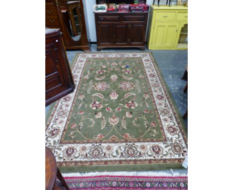 A DOMESTIC MACHINE MADE CARPET OF PERSIAN DESIGN 300 x 201cm