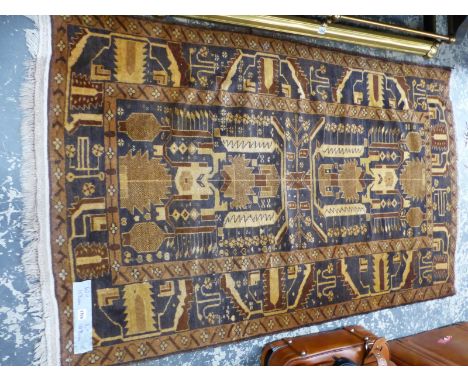 A AFGHAN BELOUCH TRIBAL RUG, 183 x 113cm