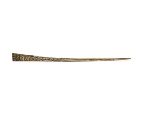   A silver letter opener by Stuart Devlin, London, 1975,with textured handle, 22.7cm, 83 grams.