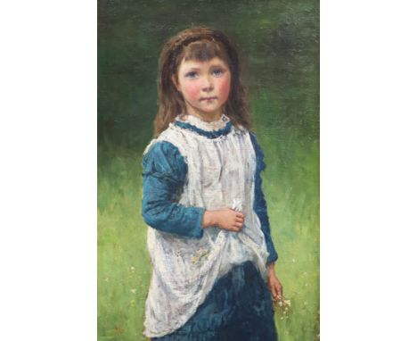   Victorian SchoolPortrait of a country girlOil on canvasMonogrammed HGA46 x 30.5cm. 