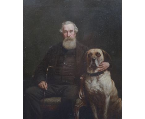   Attributed to Joseph Vernet (aka Vincent) Gibson (active 1860-1890), ,Portrait of William John Legh, 1st Baron Newton (1828