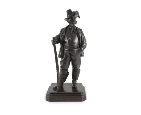   Antonio Pandiani (1838-1928), a bronze study of Victor Emmanuel II of Italymarked to base A.Pandiani Milano. Exposizione In
