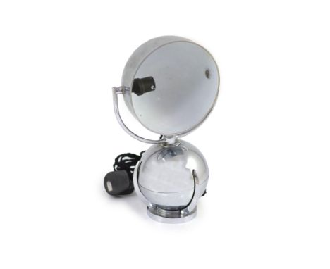   A Felix Aublet chrome adjustable desk lamp, 'Boule' lamp,Exhibited : Paris Exposition 1925.Purchased Secession Gallery, Ric