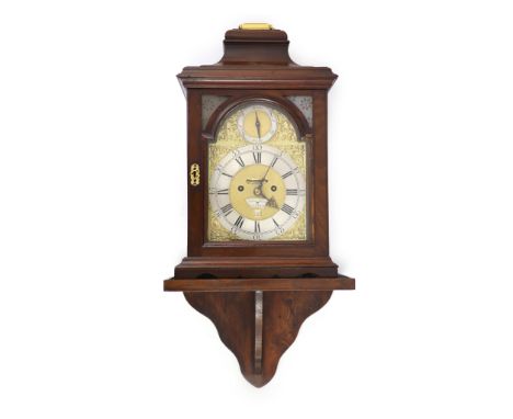   John Green of London. A George III mahogany 8-day hour repeating bracket clockthe plain case with later frosted etched glas