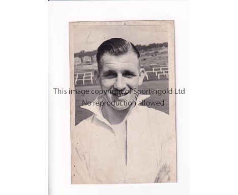 FRED KURZ / CRYSTAL PALACE     A 5.5" x 3.5" B/W portrait with a pin hole at the top.    Generally good
