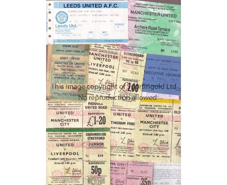 MANCHESTER UNITED    Home tickets 75/6 v Leeds United, Manchester City 78/9 Nottm. Forest, Manchester City, Liverpool 80/1 Ma