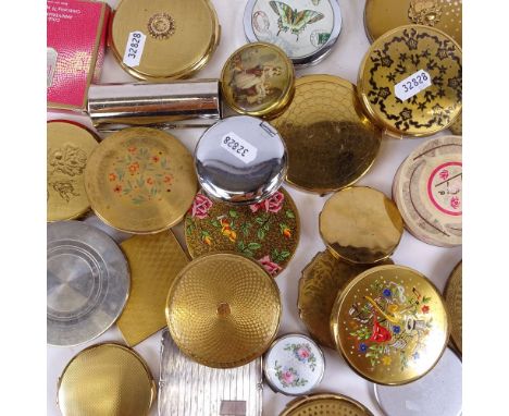 A boxful of Vintage decorative compacts etc 