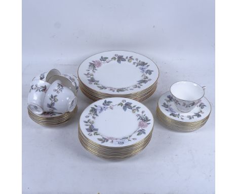 Royal Worcester "June Garland" tea and dinnerware 