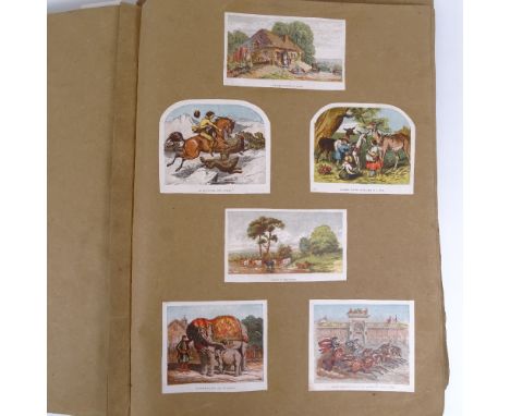 A large Vintage album of scraps, album height 50cm 