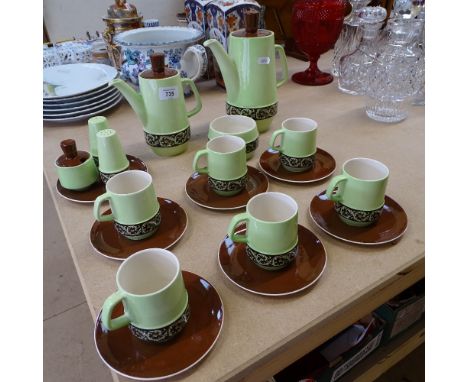 Vintage Carlton Ware coffee service, and matching cruet 