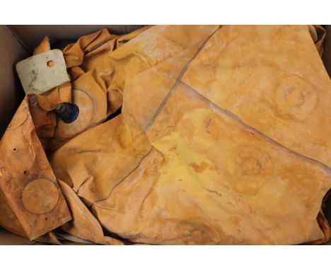 A Vintage 1960's Military Aircraft Inflatable Dinghy Type S.S. MK.3, Orange Construction With Various Stamps To Include The B