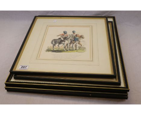 A Collection Of Five Framed And Glazed Military Prints To Include "Native Troops Of The East India Company Service", "The Att