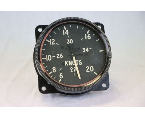 A Vintage Spitfire Air Speed Indicator Dial, Marked With The Broad Arrow To The Rear.
