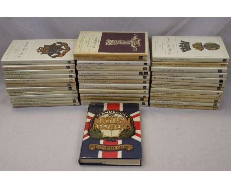 A Collection Of 36 Military Hardback Book Mainly From The Famous Regiments Series To Include : The Royal Horse Artillery, The