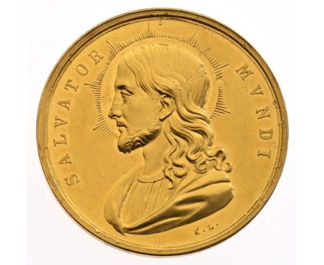 158 “Salvatormedaille“ d’oro senza data (posteriore al 1843) oro del peso di 6 Ducati, incisore del conio “K. L.“ (Konrad Lan