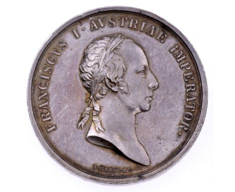 193 Istituto Universitario Veterinario, medaglia 1823 per la costituzione argento, incisore del conio „I. HARNISCH“ (Johann W
