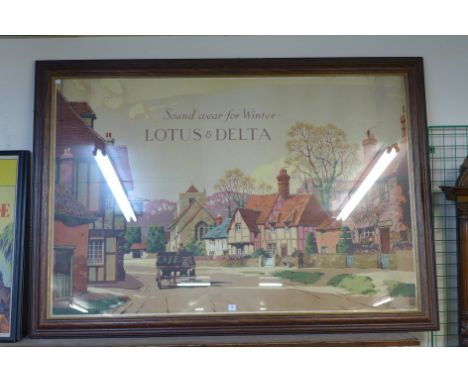 A large Lotus & Delta advertising print