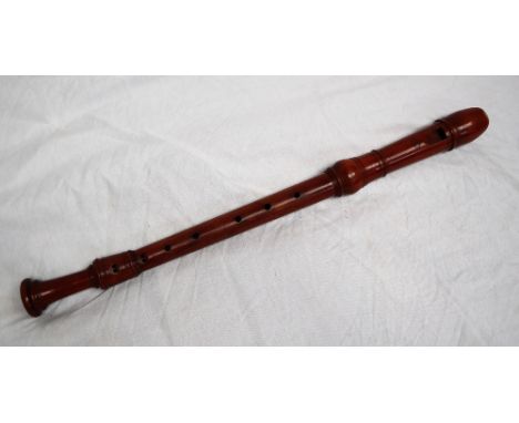 A Robert Goble recorder, stamped mark and the No.52, 60cm long