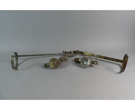 A Pair of Mid 20th Century Bar Shelf Mounting Chromed Optics, Super Gem and Optic Pearl 