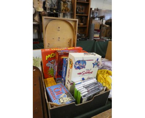 A Collection of Xbox Games, Board Games, Bagatelle Board, Vintage Cribbage Crib Derby etc 