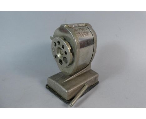 A Vintage Boston 'Vacuum Mount' Desk Top Pencil Sharpener, 13cm High 