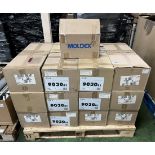 25x boxes of Moldex 9030 EasyLock P3R particulate filters - 6x cases per box - 12x filters per case