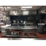 SS Sink, w/ prep area, 5 x 3 x 4 ft Located: Main Kitchen, adjacent to Palace Grill Asset #: N/