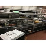SS Cook Station, w steam table, sinks, heat lamps, no contents, 5ft x 18 ft x 6ft, OVERSIZED