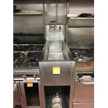 SS Sink, 3 1/2 ft d x 1 1/2 ft w x 5 ft t Located: Main Kitchen, adjacent to Palace Grill Asset #: